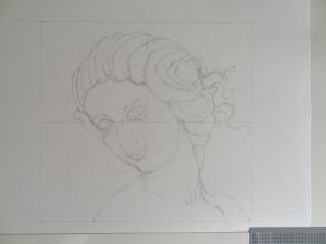 Study of Da Vinci´s Leda - stage 1