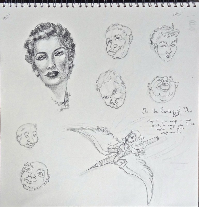 Drawings made from Andrew Loomis book