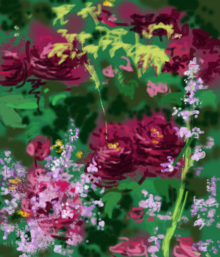 Tuscany Superb Rose digital painting