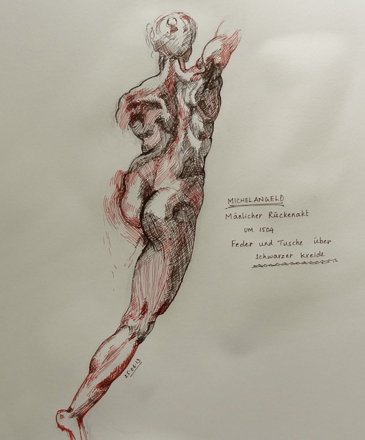 Michelangelo drawing Study