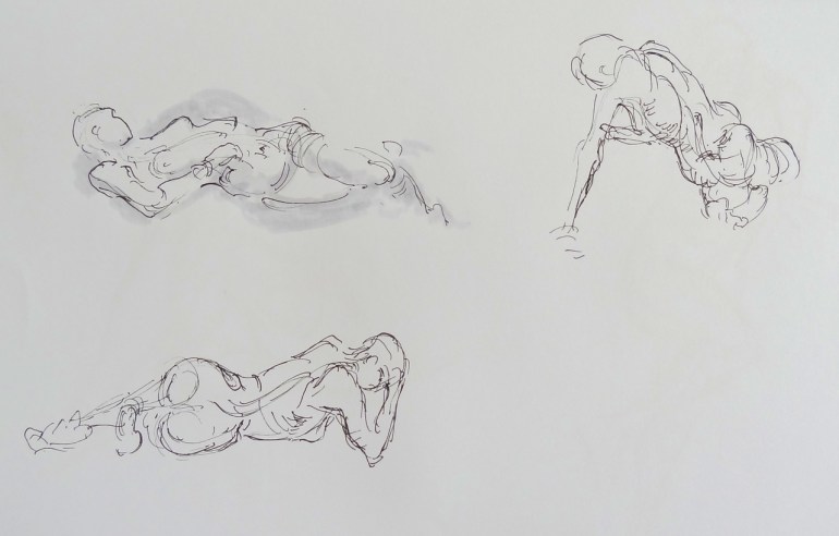 Gesture drawings - learning from Vilppu