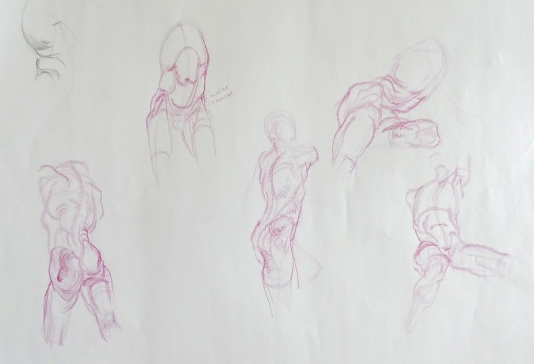 Anatomy studies from Vilppu