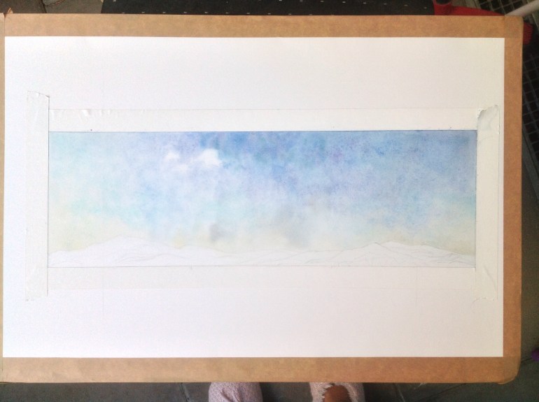 first washes - broken color