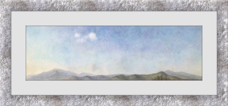 cloudscape painting in watercolors