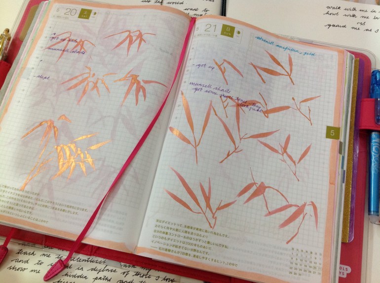 Hobonichi planner page