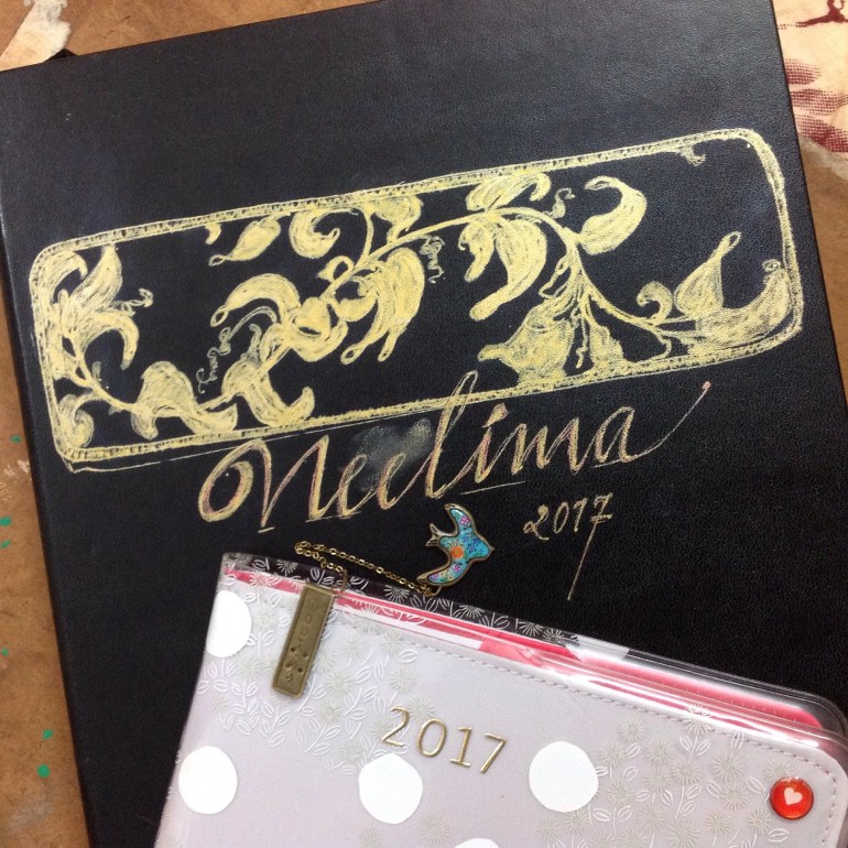 Front cover of sketchbook