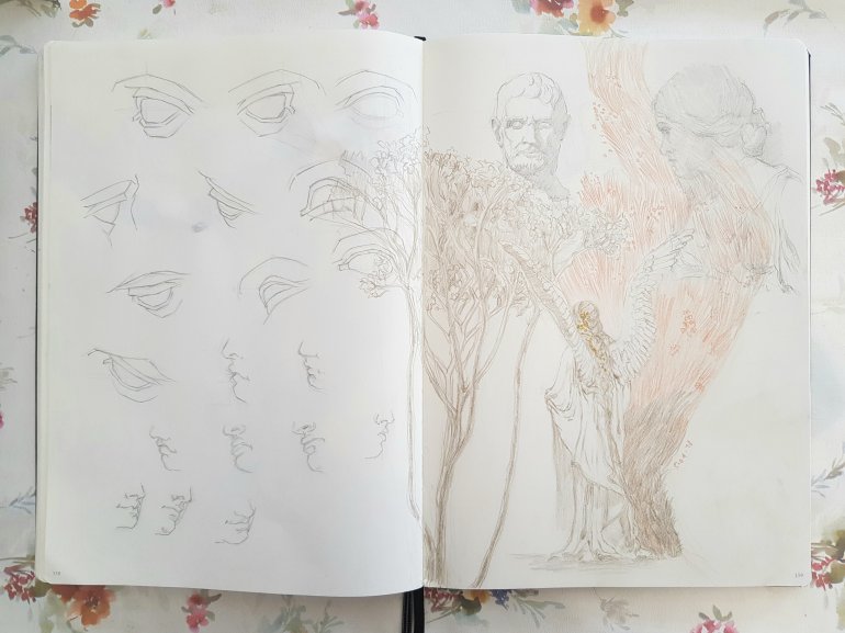 Angel fantasy sketch Angel fantasy sketch