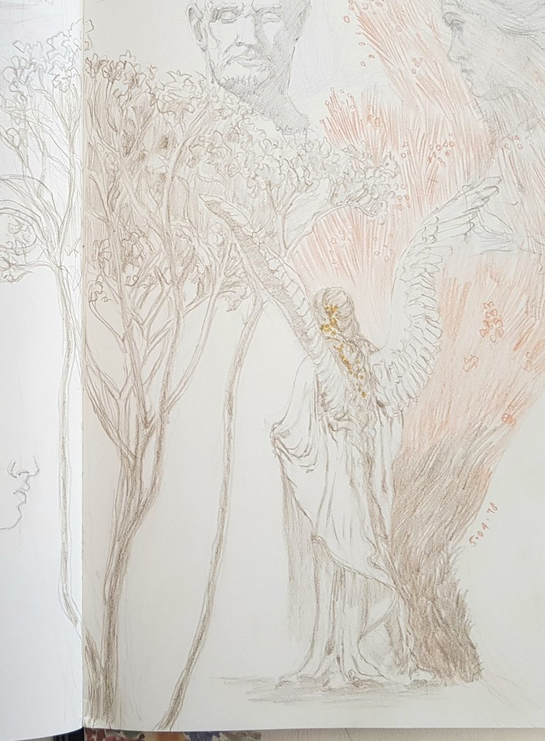 Angel fantasy sketch Angel fantasy sketch