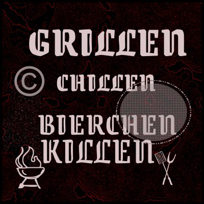 Grill graphics, clip art