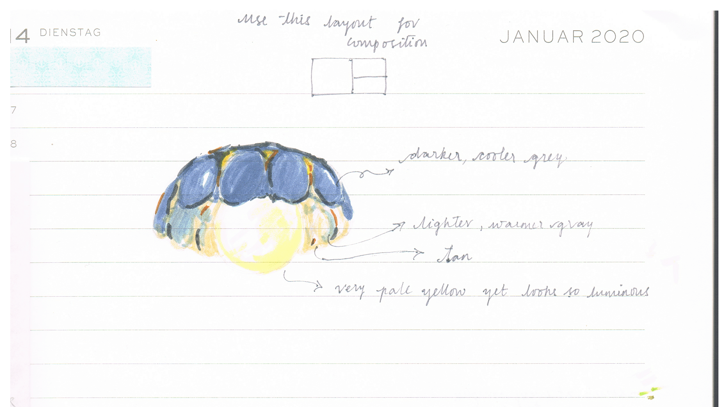 Effect of light in painting

