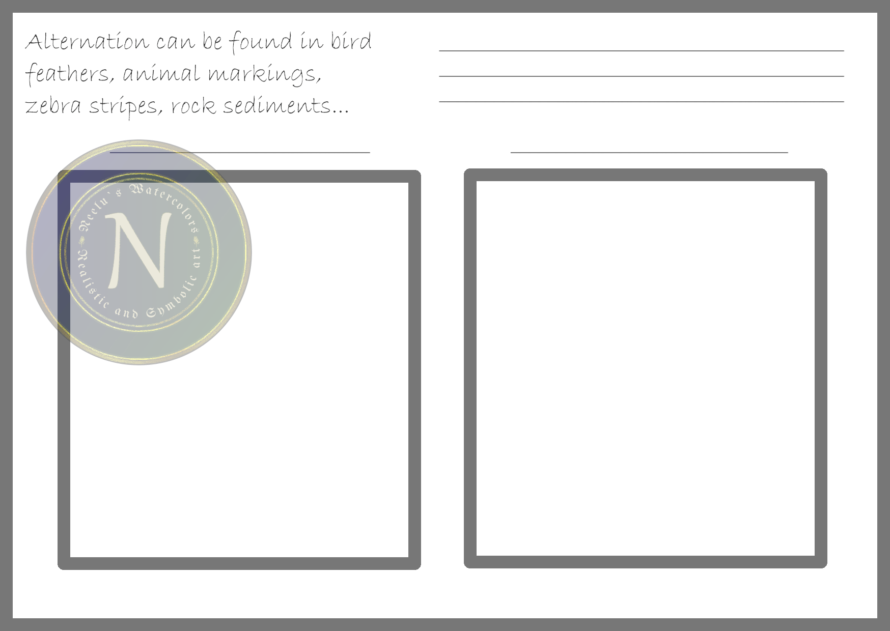 Art reference cards , art work cards to help solve color design problems