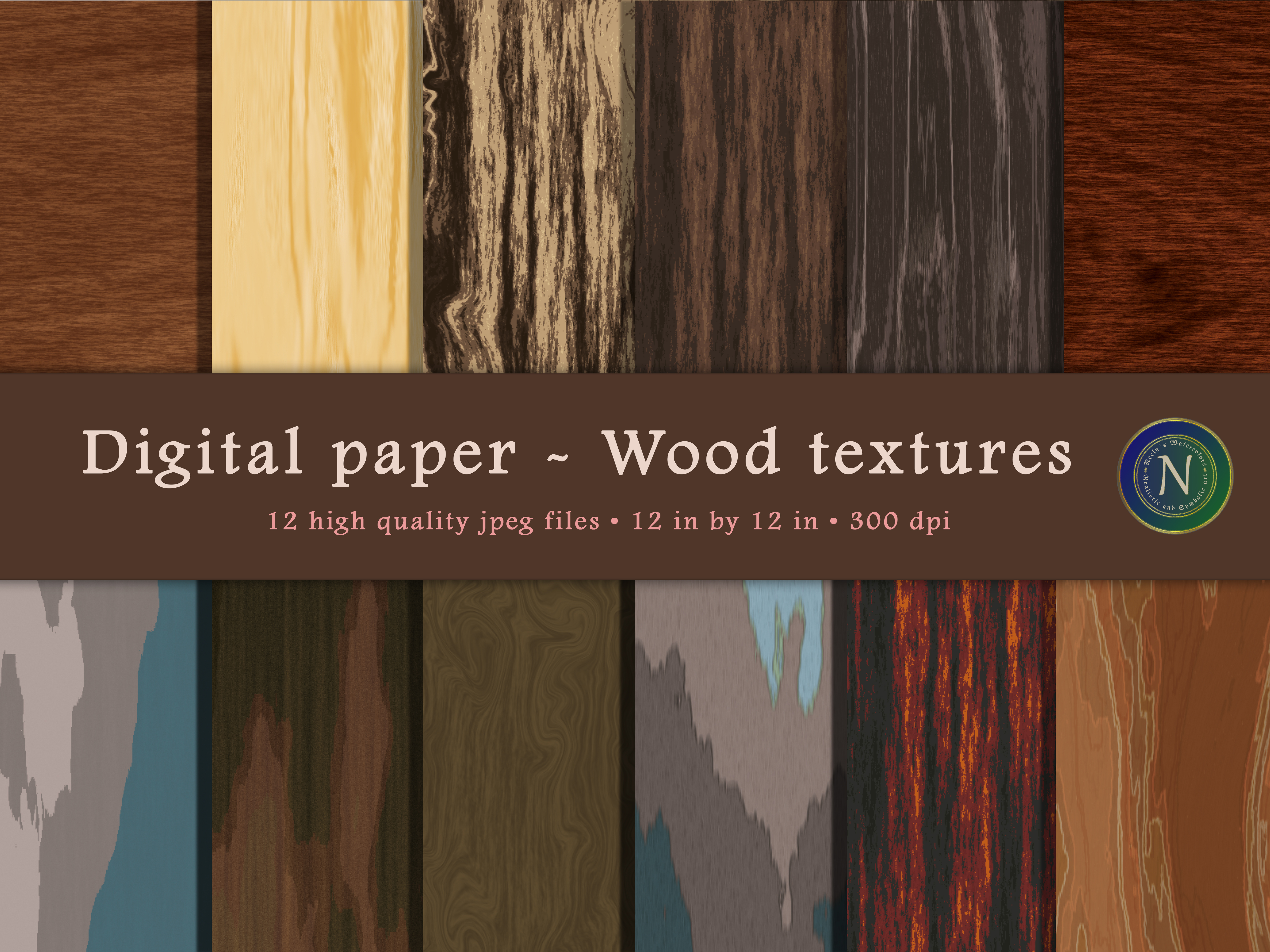 Digital paper - Wood textures |Scrapbooking, Digital backgrounds, greeting cards,invites| 12 in by 12in| Personal and commercial Use